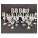 VTG Lenox DePlomb & Crystalex Wine Glasses