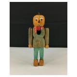 10" Primitive Style Carved Pumkin Man Nutcracker