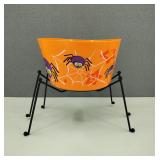Metal Spider Stand & Candy Bucket