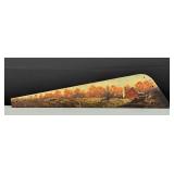 VTG Fall on the Farm Hand Painted Saw