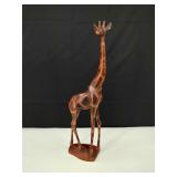 VTG H/C Giraffe Wooden African Artisan Folk Art