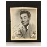 Autographed Print Philip Ahn Korean Kung Fu Actor