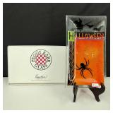 Peggy Car 14" Halloween Spooky Glass Tray