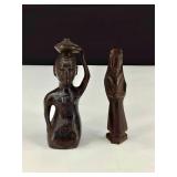 Hand Carved Ebony African Figures