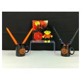 VTG Halloween Candle Sticks Mugs & More