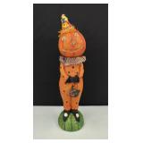 19" Chalkware Folk Pumpkin Man