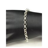 6.5" .925 Sterling Silver Rolo Chain Bracelet