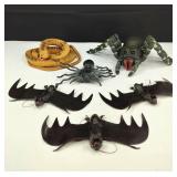Large Spider Realistic Snake & Bats