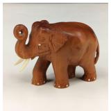 VTG H/C Asian Wooden Elephant Figurine