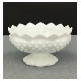 VTG Fenton Hobnail Milk Glass Muti-Candle Holder