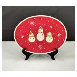 VTG Hallmark Sugar Cookie Snowman Plater