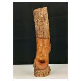 Vintage Koa Wood Face Sculpture