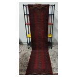 VTG Wool Bokhara Style Gul Rug / Runner