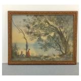 Antique Souvenir de Mortefontaine Framed Print