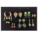 8 Pairs Vintage Earrings