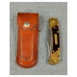 Schrade Old Timer Knife & Leather Case
