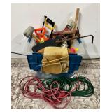 Tote Full of Hardware Hand Tools & More