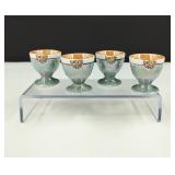 1930s Art Deco Lusterware Egg Cups