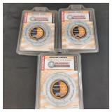 3 Diamond 4'' Concrete Grinding Wheels