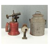 VTG Milk Can / Speedo Knife Sharpener & More