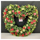 Martha Stewart Floral Heart Topiary Kissing Wreath