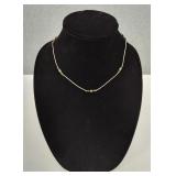 VTG .925 Sterling Silver Beaded Necklace
