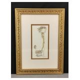 Peggy Abrams 'Floral Commode' Framed Print