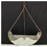 Vintage Hanging Metal Cottage Style Planter