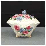 Vintage Cottage Floral Lidded Soup Tureen