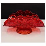 LE Smith Amberina Moon & Stars Fruit Dish