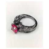 VANCARO .925 Skull & Angel Wings Ring Size 7