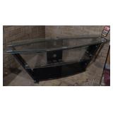 1990s 3 Tier Glass TV Stand
