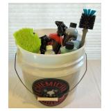 Bucket of New Auto Detailing Supplies
