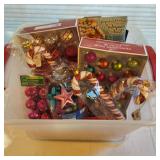 Small Tote Full of Christmas Ornaments