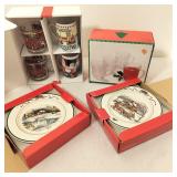 VTG Christmas Mugs & Plates Otannenbaum Plus