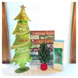 Christmas Decor Signs Trees Small Christmas Tree