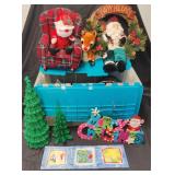 Tote Of Vintage/Current Christmas Decor Ornaments
