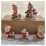 Vintage Lefton Christmas Figures