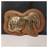 MCM Wood Goldfish Wall Hanging