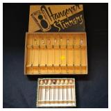 VTG Glass Swizzle Sticks & Hours D Oeuvre Picks