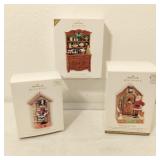 3 Hallmark Ornaments In Box