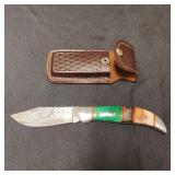 Unbranded Pocket Knife With Leather Case