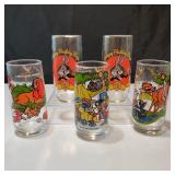 5 VTG Pepsi & Bugs Bunny Glasses Bambi +