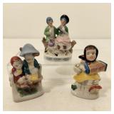 3 VTG Porcelain Figures