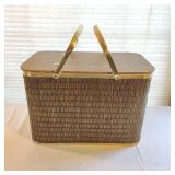 Vintage MCM Picnic Basket