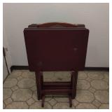 Wood Folding Tv Trays With Stand