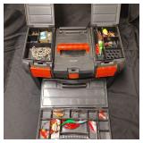 Black & Decker Box Full Of New & Used Fishing Gear