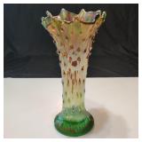 VTG Northwood Watermelon Carnival Glass Vase