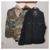 3 Mens Jackets Coats Wool Blend Military Plus