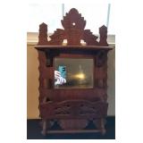 Antique Eastlake Style Wood Wall Mirror